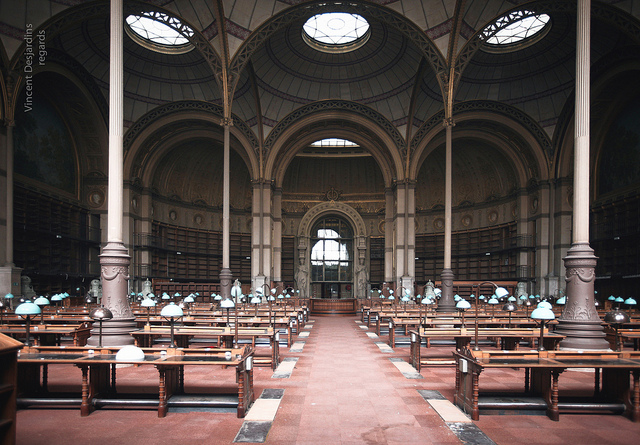 Image of a hall at the Bibliothèque National de France