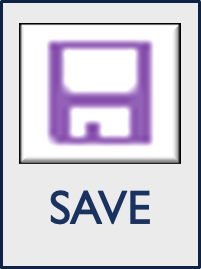 Save button that is a floppy disk icon with the text 'save' beneath