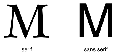 serif vs. non-serifs