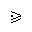 GREATER-THAN OR SLANTED EQUAL TO WITH DOT INSIDE